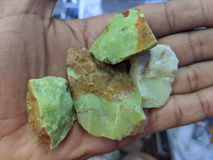 Green Opal Raw Natural Stones: Choose How Many Pieces (Raw Green Opal, Natural Opal, Heart Chakra)