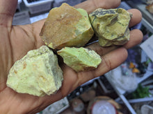 Load image into Gallery viewer, Green Opal Raw Natural Stones: Choose How Many Pieces (Raw Green Opal, Natural Opal, Heart Chakra)
