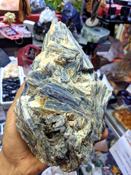 Blue Kyanite blade raw Kyanite crystal CLUSTER raw blue crystals Throat Chakra Rocks and Minerals Healing Stones