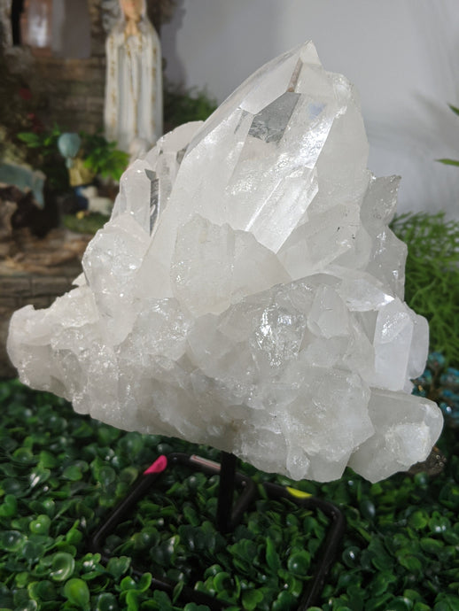 White Quartz Cluster With base Crystal Home Decor Healing Feng Shui Reiki Chakra