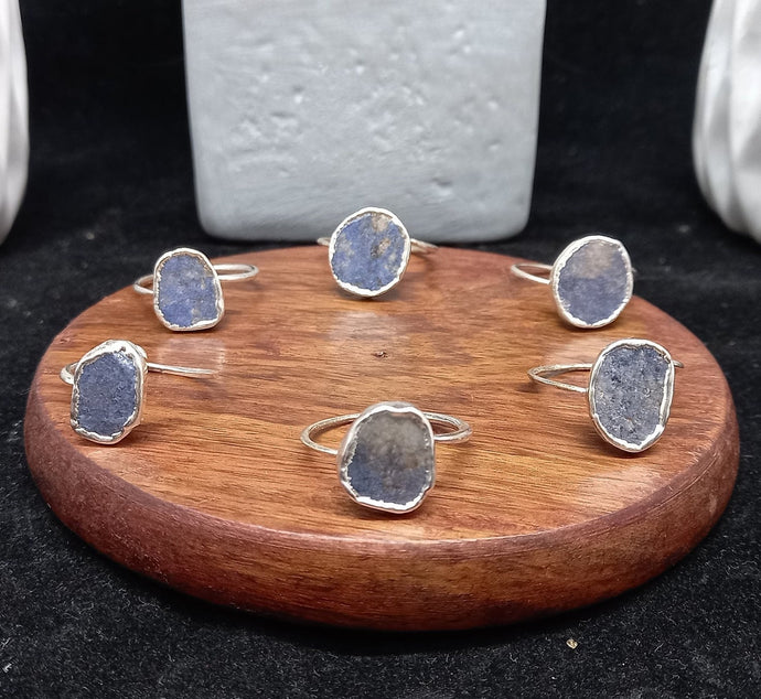 Adjustable Sodalite Ring, Gemstone Ring Grate for Gift